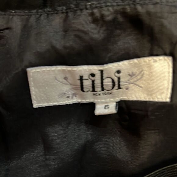 Anthropology Tibi Embroidered Floral Silk Strapless Dress - Picture 4 of 4